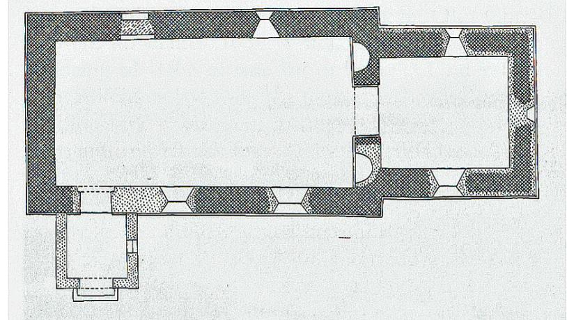 Grundplan for Heldum Kirke