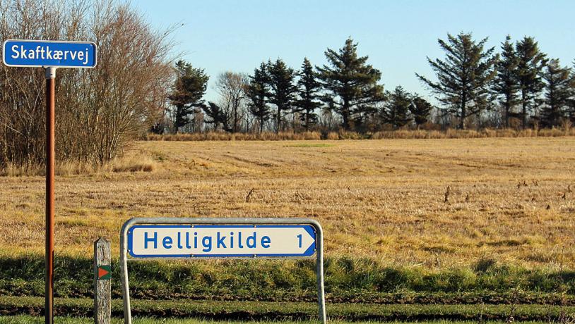 Skilt Helligkilde