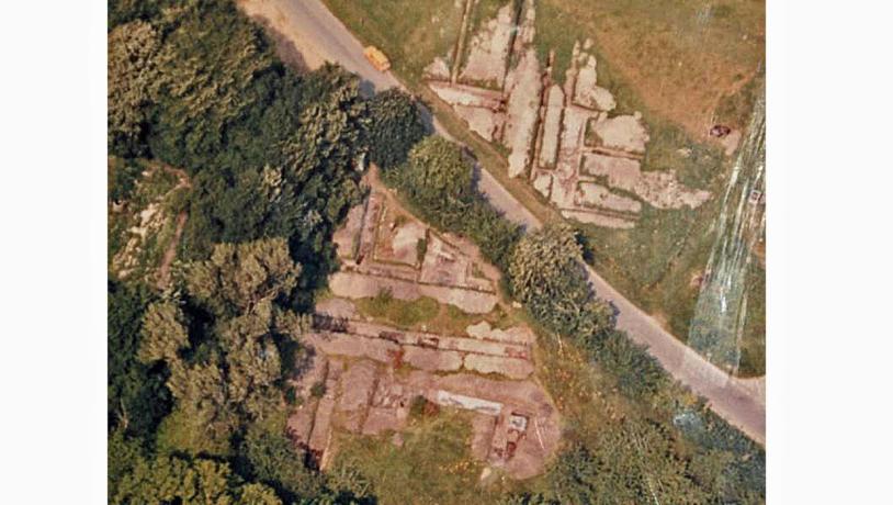 Tvis Mølle og Kloster historisk kort