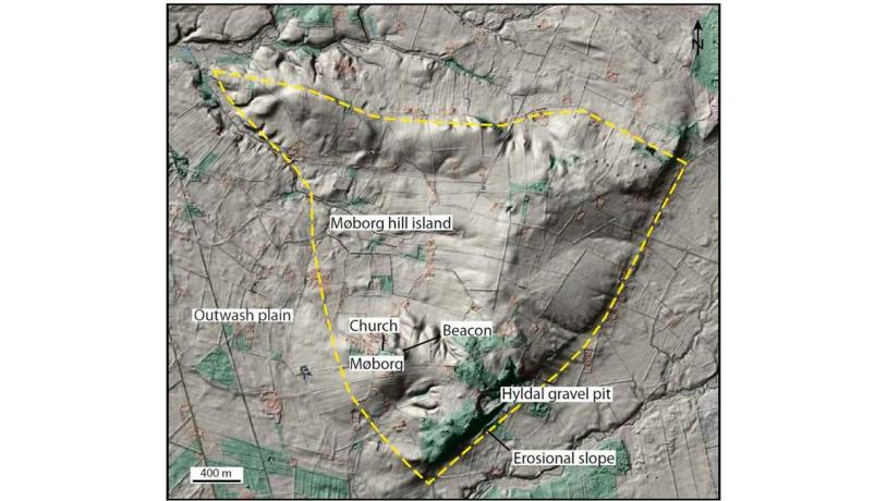 Møborg Hill Island-map